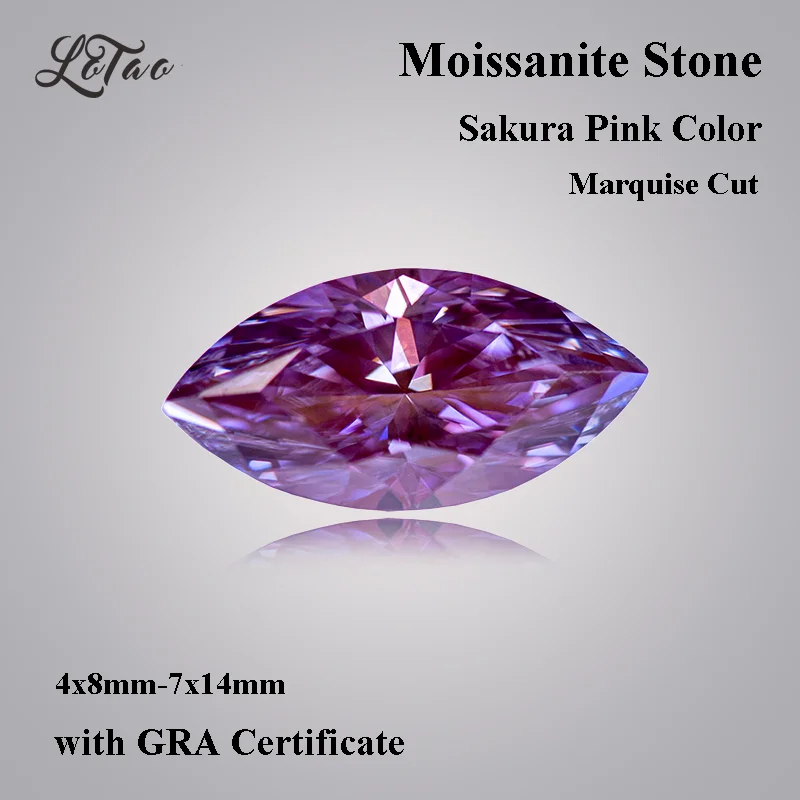 Moissanite Stone Gemstone Sakura Pink Color Marquise Cut Lab Grown Diamond Charms Woman Jewelry Making with GRA Certificate
Moissanite Stone Gemstone Sakura Pink Color Marquise Cut Lab Grown Diamond Charms Woman Jewelry Making with GRA Certificate