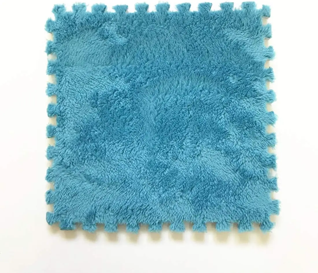 18 Pcs Plush Foam Floor Mat Square Interlocking Carpet Tiles with Border Fluffy Play Mat Floor Tiles Soft Climbing Area Rugs
18 Pcs Plush Foam Floor Mat Square Interlocking Carpet Tiles with Border Fluffy Play Mat Floor Tiles Soft Climbing Area Rugs