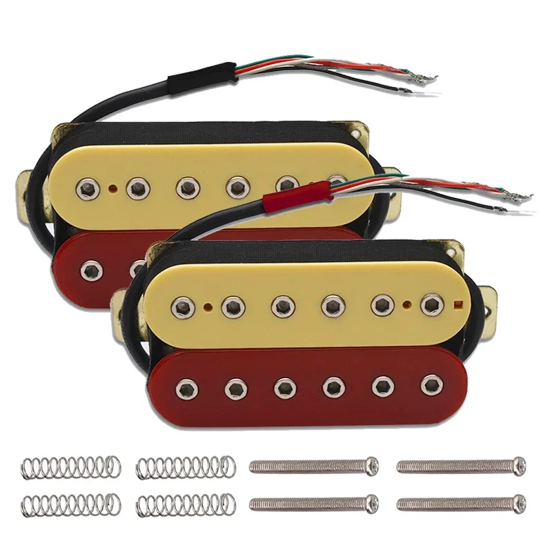 Electric Guitar 12 Adjustable Hex Screw Dual Coil Pickup 6 String Guitar Coil Splitting Pickup N7.5K/B15K Output Light Ivory/Red
Electric Guitar 12 Adjustable Hex Screw Dual Coil Pickup 6 String Guitar Coil Splitting Pickup N7.5K/B15K Output Light Ivory/Red