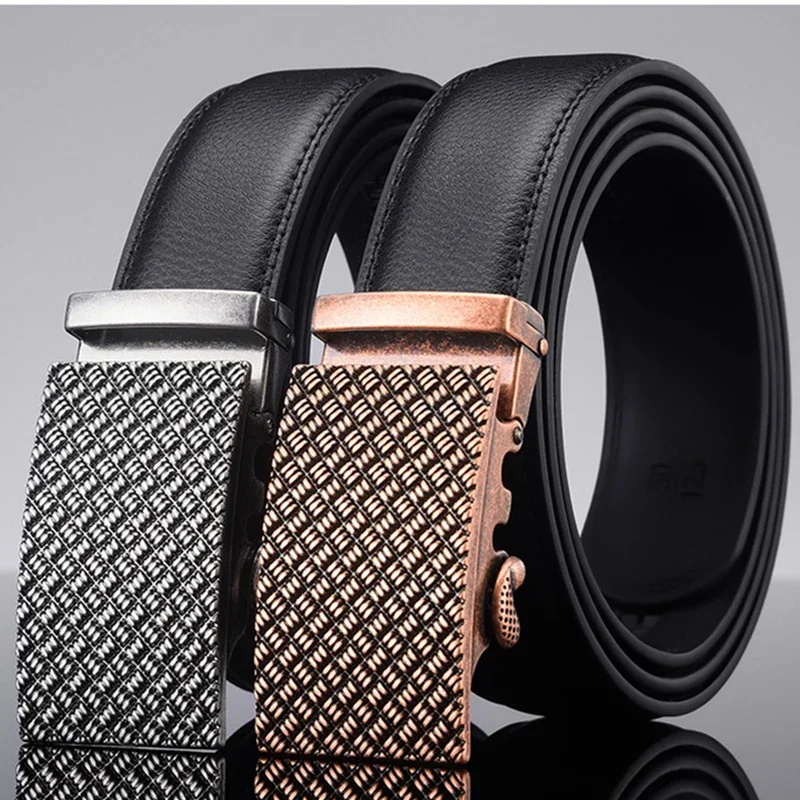 Plyesxale Retro Gold Silver Automatic Buckle Genuine Leather Belt For Men Designers Brand High Quality Men's Belts Black G1286
Plyesxale Retro Gold Silver Automatic Buckle Genuine Leather Belt For Men Designers Brand High Quality Men's Belts Black G1286