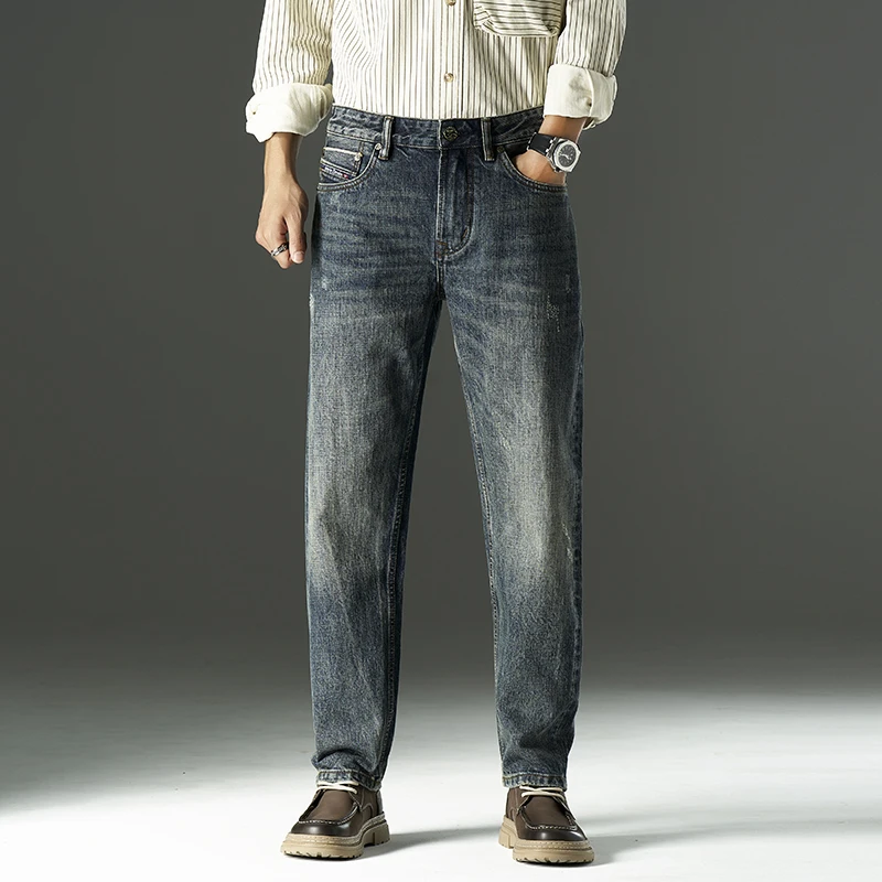 16oz Red Selvedge Denim High Quality Heavyweight Sturdy 100% Cotton Washed No-Stretch Regular Straight-Leg Men's Jeans
16oz Red Selvedge Denim High Quality Heavyweight Sturdy 100% Cotton Washed No-Stretch Regular Straight-Leg Men's Jeans
