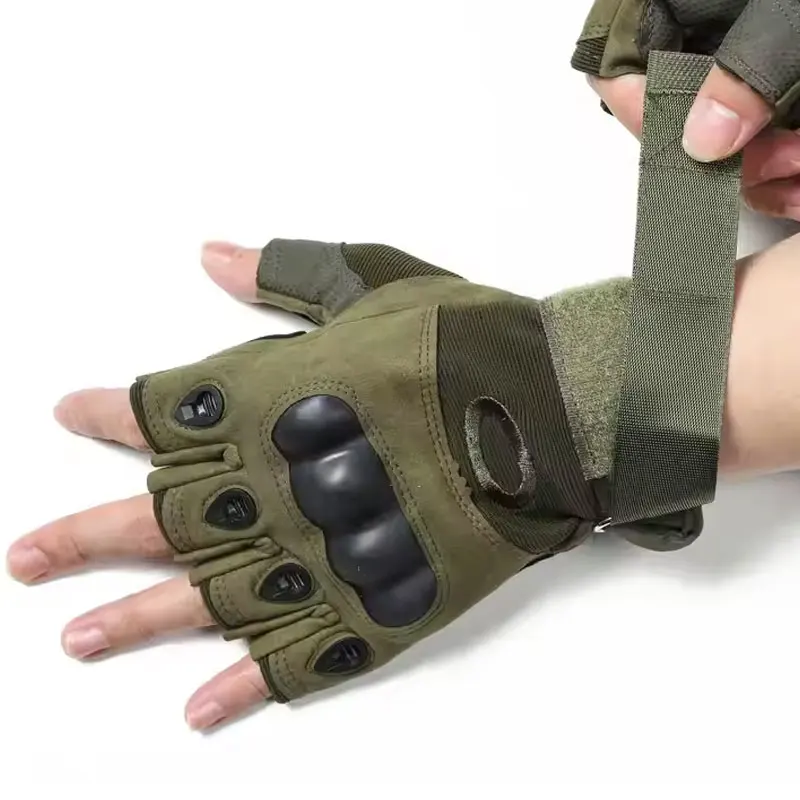Wholesale Microfiber Half-Finger Tactical Gloves Hard Knuckle Waterproof Design For Outdoor Sport Cycling & Hunting
Wholesale Microfiber Half-Finger Tactical Gloves Hard Knuckle Waterproof Design For Outdoor Sport Cycling & Hunting