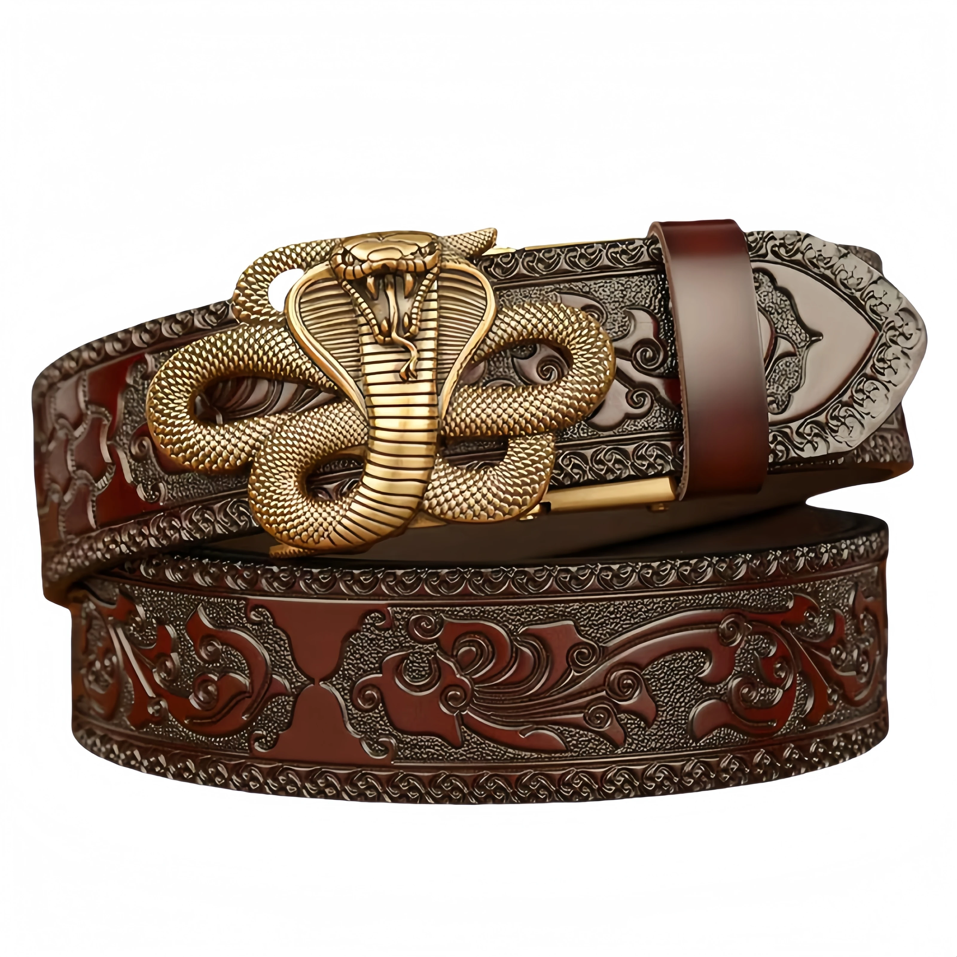 New Men Genuine Leather Belt Luxury Snake Metal Automatic Buckle Cowhide Belts for Men Jeans Waistband Male Strap Black
New Men Genuine Leather Belt Luxury Snake Metal Automatic Buckle Cowhide Belts for Men Jeans Waistband Male Strap Black