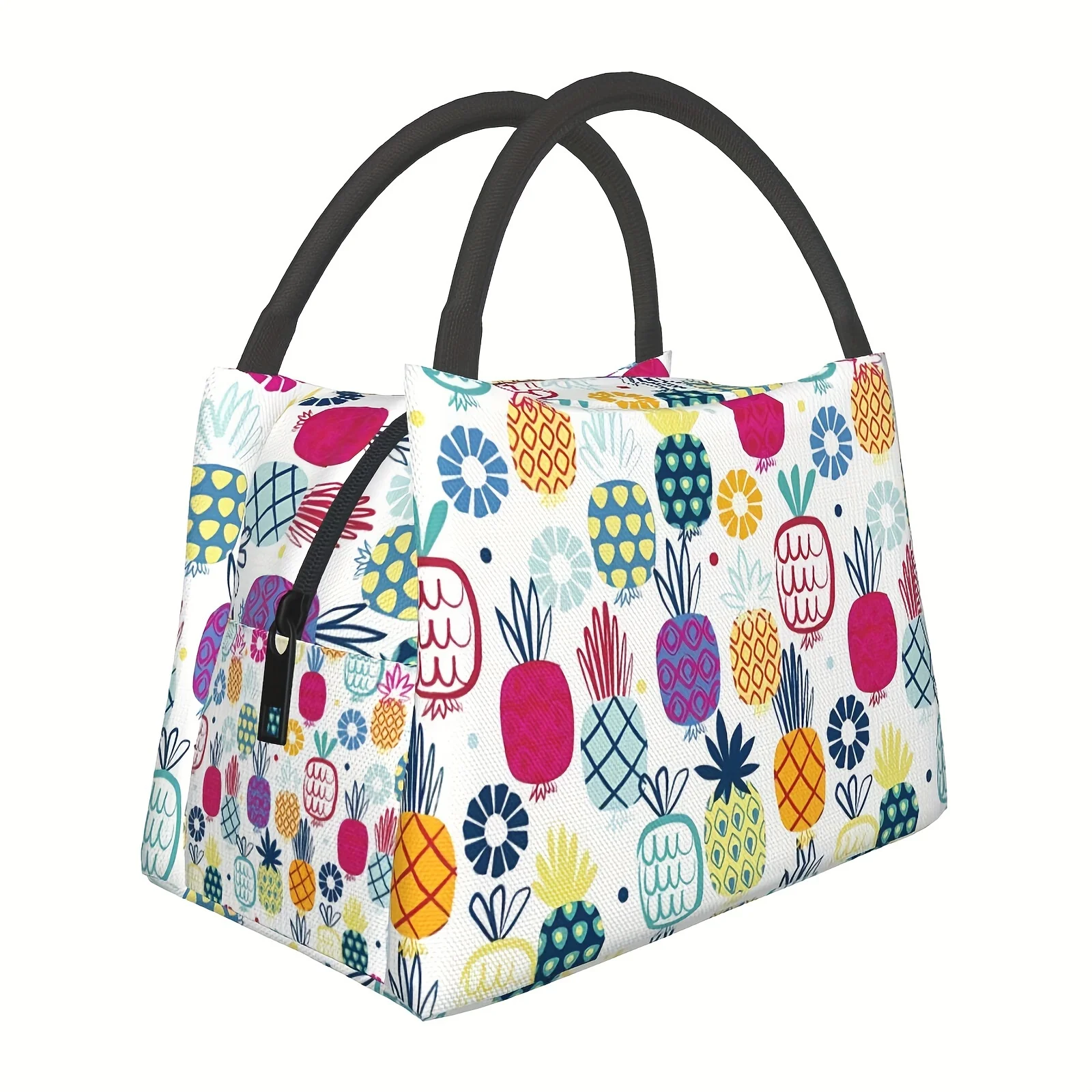Pineapple Pattern Reusable Insulated Picnic Bag Back To School Perfect for Camping, Beach, Family, Restaurant, Office
Pineapple Pattern Reusable Insulated Picnic Bag Back To School Perfect for Camping, Beach, Family, Restaurant, Office