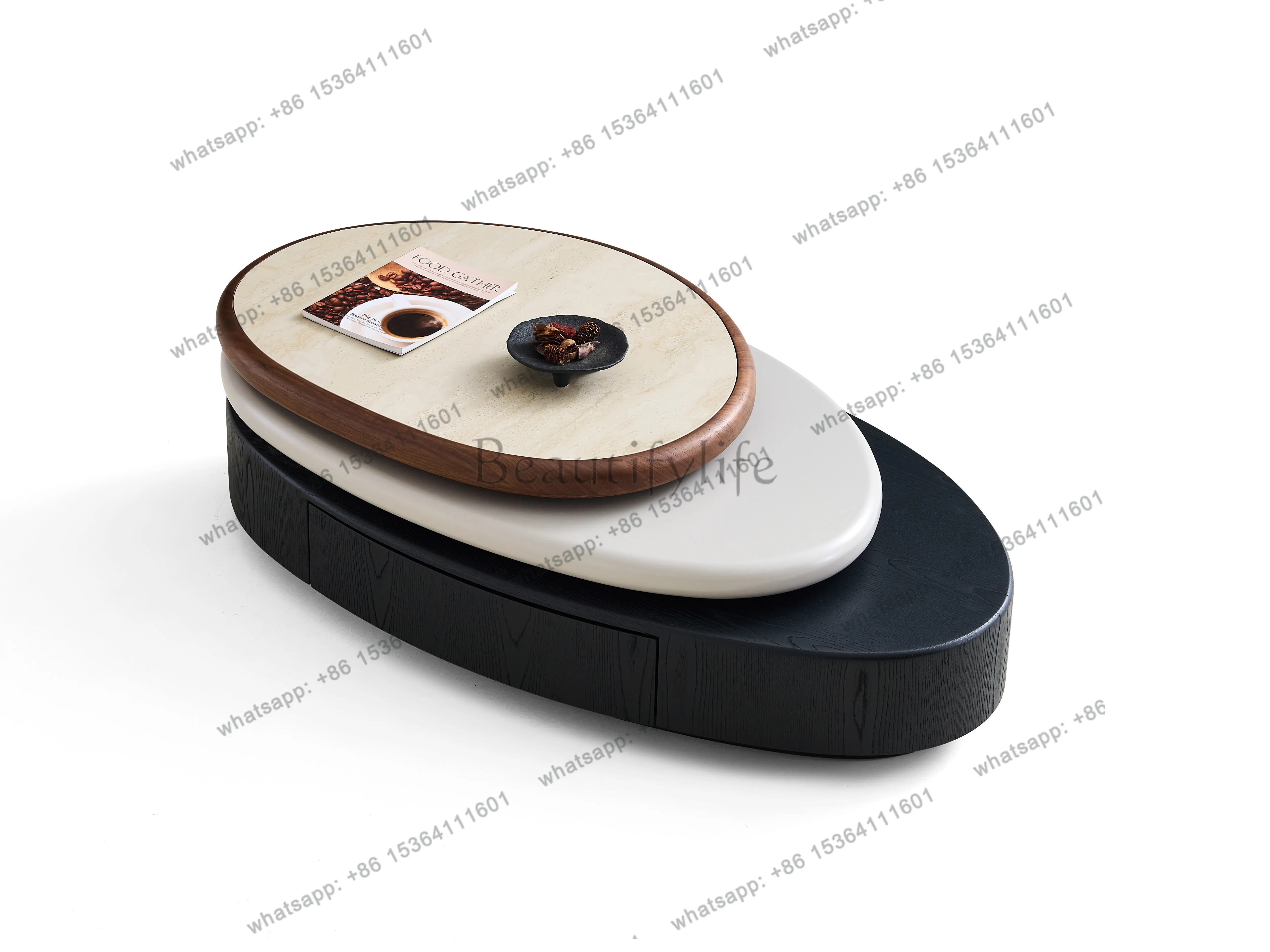 Italian minimalist rock slab coffee table living room household small apartment
Italian minimalist rock slab coffee table living room household small apartment