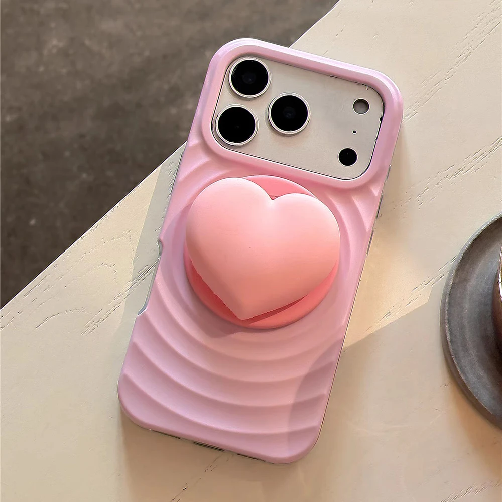 2 IN 1 Pink Heart Ripple For MagSafe Phone Case for iPhone 17 ProMax 16 15 14 13 Magnetic Wireless Charging Anti-fall Cover
2 IN 1 Pink Heart Ripple For MagSafe Phone Case for iPhone 17 ProMax 16 15 14 13 Magnetic Wireless Charging Anti-fall Cover