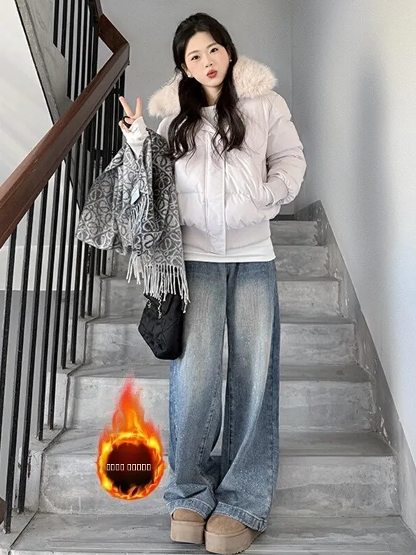 Женские джинсы с широкими штанинами и стразами Heavy Du, осенне-зимний дизайн, утягивающие, с низкой талией, на пуговицах
Женские джинсы с широкими штанинами и стразами Heavy Du, осенне-зимний дизайн, утягивающие, с низкой талией, на пуговицах