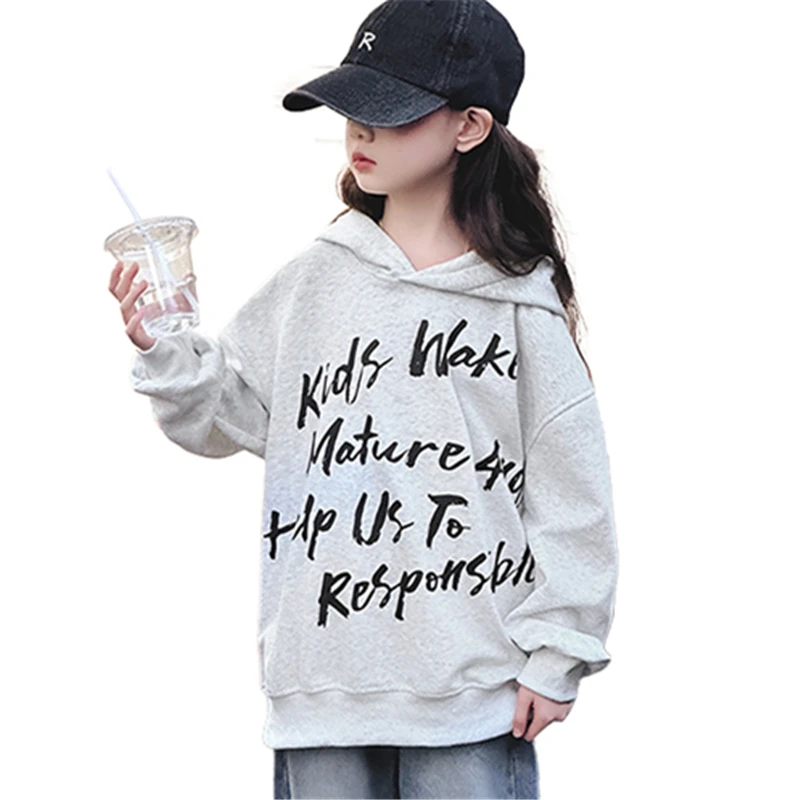 Spring Autumn Tween Child Letter Print Cotton Hoodies for Teen Girls Casual Sweatshirt Teenage Kids Fashion Streetwear Clothing
Spring Autumn Tween Child Letter Print Cotton Hoodies for Teen Girls Casual Sweatshirt Teenage Kids Fashion Streetwear Clothing