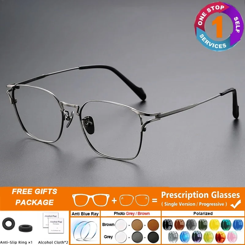 Men's Titanium Multifocal Eyeglasses Customized Near And Far Vision Prescription Glasses Brand Designer Hollow Frame Women New
Men's Titanium Multifocal Eyeglasses Customized Near And Far Vision Prescription Glasses Brand Designer Hollow Frame Women New