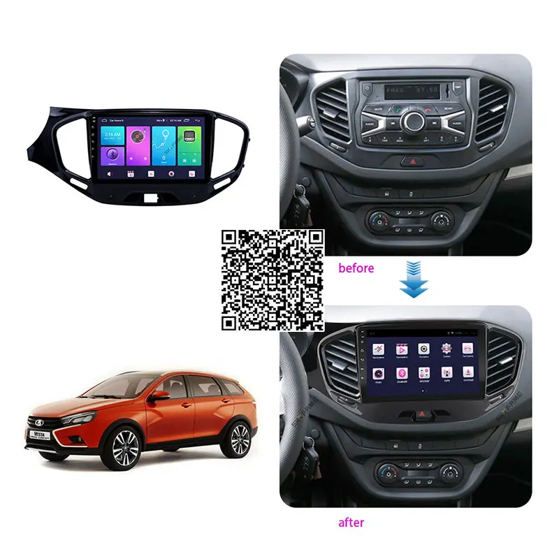 For Lada Vesta 2015-2019 Car Radio Stereo Android Multimedia System GPS Navigation DVD Player
For Lada Vesta 2015-2019 Car Radio Stereo Android Multimedia System GPS Navigation DVD Player