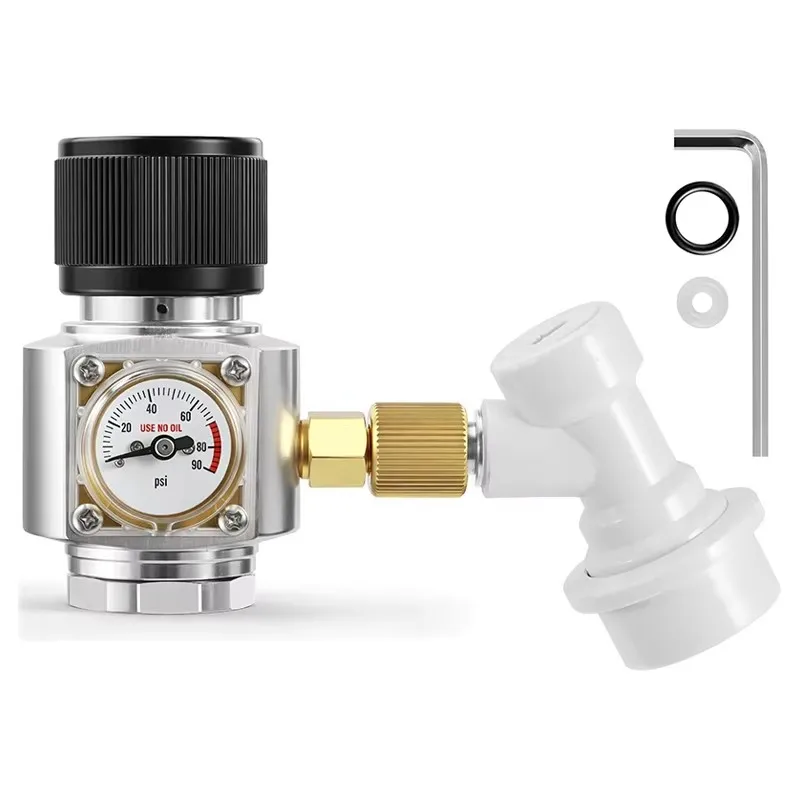 5/8-18UNF Thread Mini Co2 Charger, 0-90PSI Co2 Gas Pressure Regulator with Ball Lock Disconnect,Aquarium Fits 74g Co2 Cartridge
5/8-18UNF Thread Mini Co2 Charger, 0-90PSI Co2 Gas Pressure Regulator with Ball Lock Disconnect,Aquarium Fits 74g Co2 Cartridge