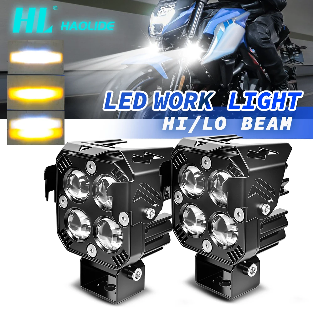 HL 2.5" LED Motorcycle Light White/Yellow Light Led Fog Lamp Spotlight Strobe Beam For BMW R1200GS F800GS F700GS off-road use
HL 2.5" LED Motorcycle Light White/Yellow Light Led Fog Lamp Spotlight Strobe Beam For BMW R1200GS F800GS F700GS off-road use