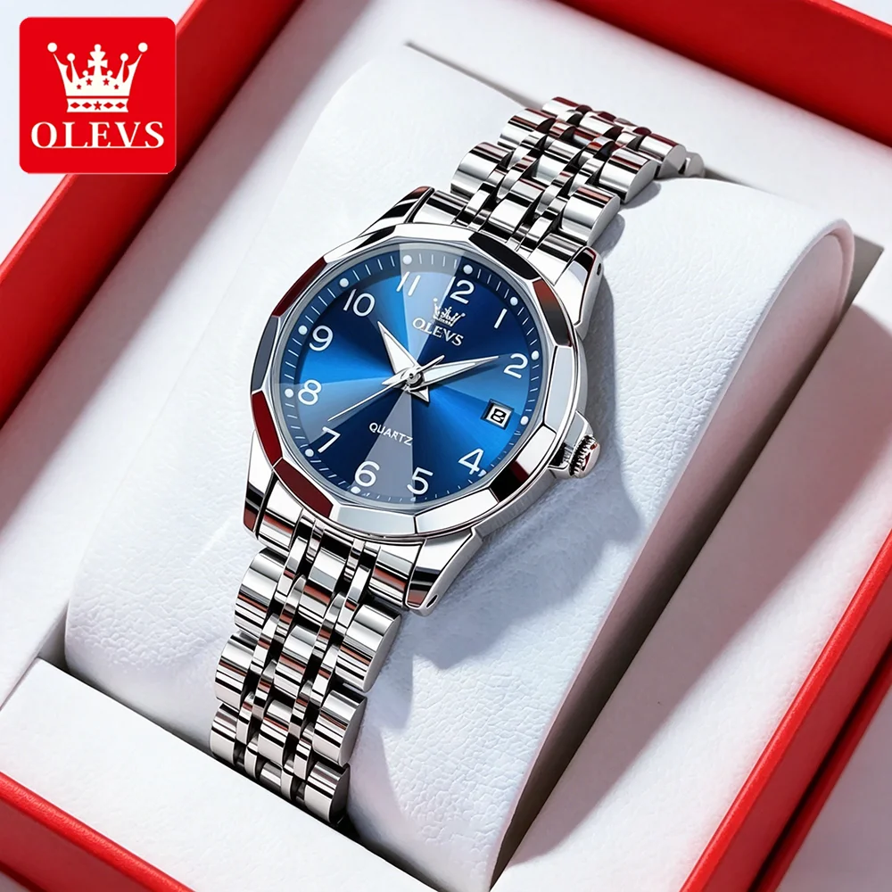 OLEVS Women's Watches Luxury Fashion Stainless Steel Original Brand Quartz Wristwatch Waterproof Luminous Date Trend Dress 9931
OLEVS Women's Watches Luxury Fashion Stainless Steel Original Brand Quartz Wristwatch Waterproof Luminous Date Trend Dress 9931