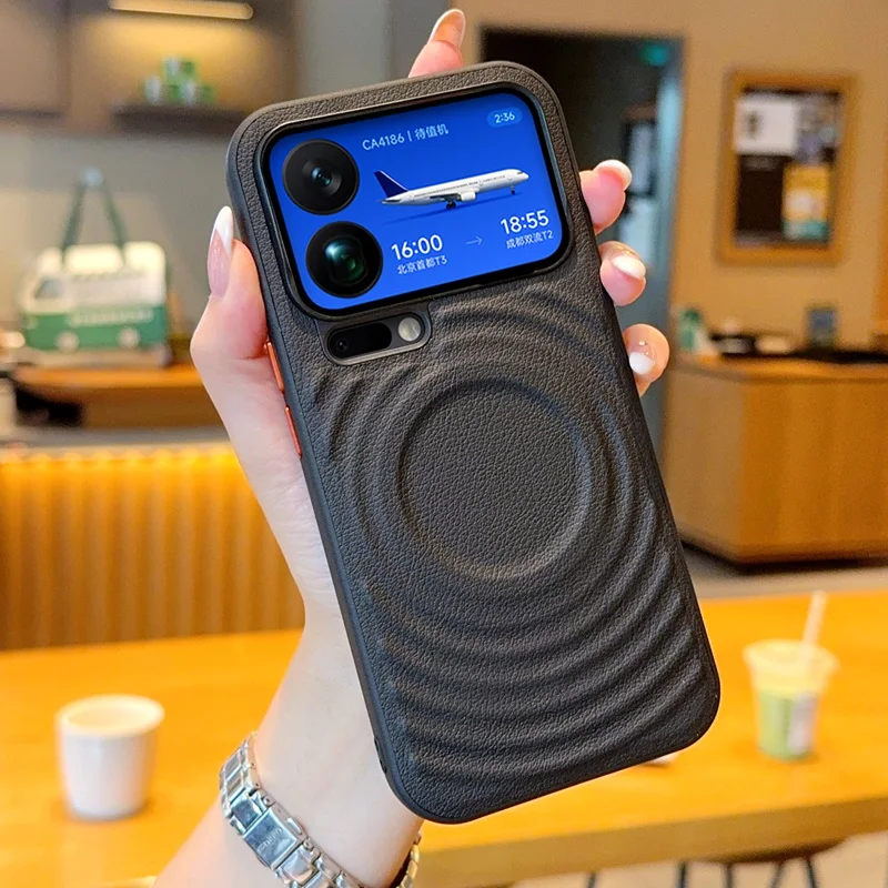 For Xioami 17 Pro Max Case Magnetic Luxury Leather Water Ripple Pattern Wireless Charging Shockproof Bumper Hard Back Cover
For Xioami 17 Pro Max Case Magnetic Luxury Leather Water Ripple Pattern Wireless Charging Shockproof Bumper Hard Back Cover
