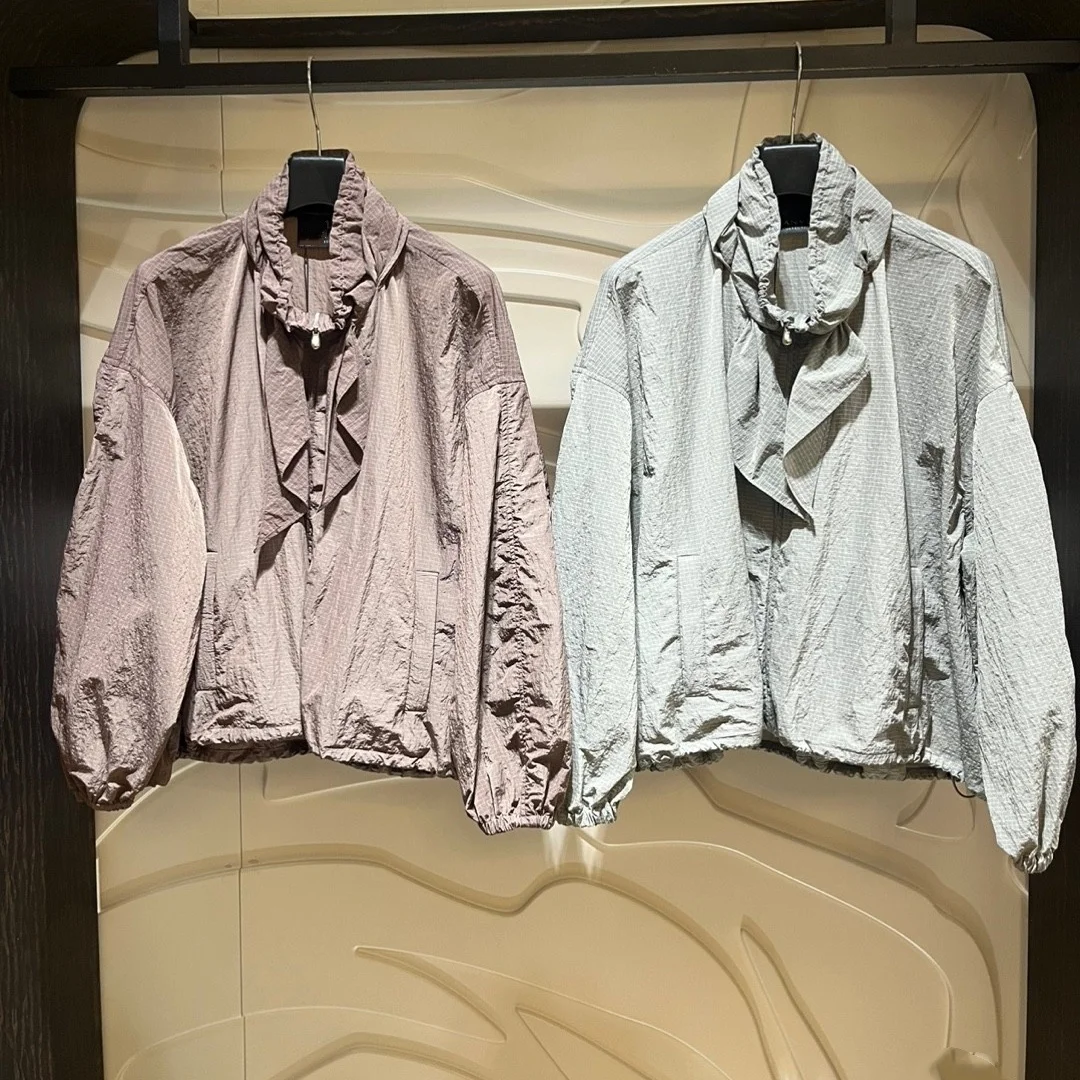 Ladies Lightweight Breathable ort Jaet Loose Fit Stand Collar Korean Design Versatile Casual Nylon Fiber Zipper Closure
Ladies Lightweight Breathable ort Jaet Loose Fit Stand Collar Korean Design Versatile Casual Nylon Fiber Zipper Closure