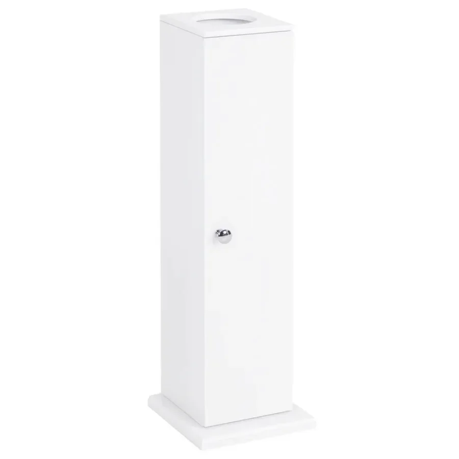 Narrow Bathroom Cabinet with Toilet Paper Hole and Shelves Modern Style 19.5X19.5X65 cm White
Narrow Bathroom Cabinet with Toilet Paper Hole and Shelves Modern Style 19.5X19.5X65 cm White