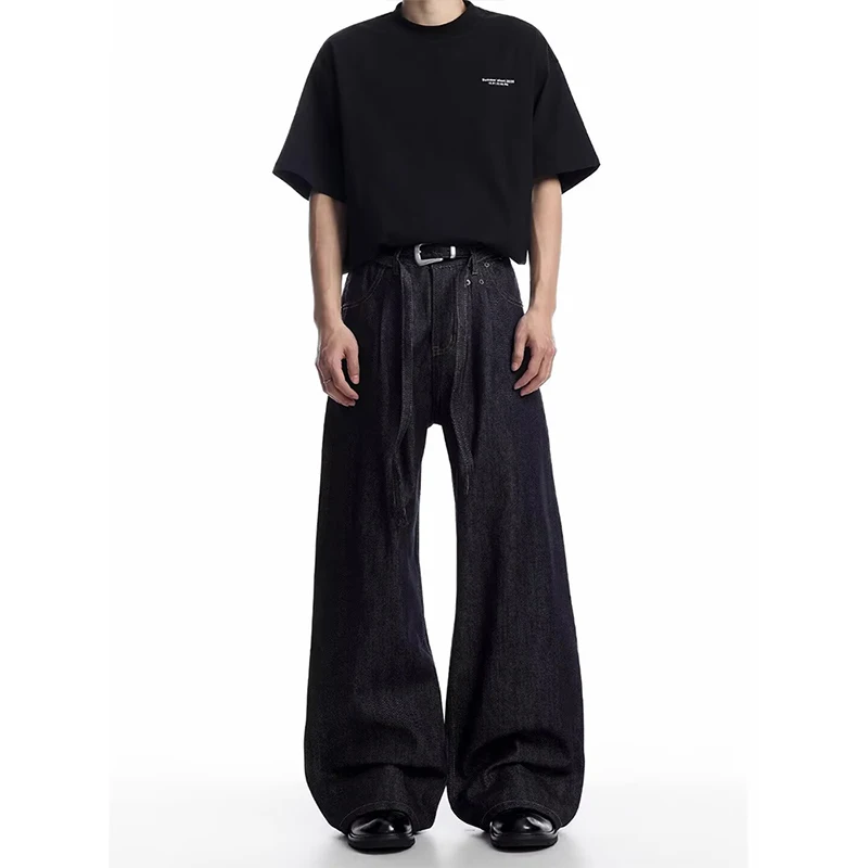 KEQI Men's Black Baggy Jeans Y2k Gyaru Vintage Hiphop Grunge Punk Denim Trousers Oversize Straight Wide Leg Denim Pants Summer
KEQI Men's Black Baggy Jeans Y2k Gyaru Vintage Hiphop Grunge Punk Denim Trousers Oversize Straight Wide Leg Denim Pants Summer