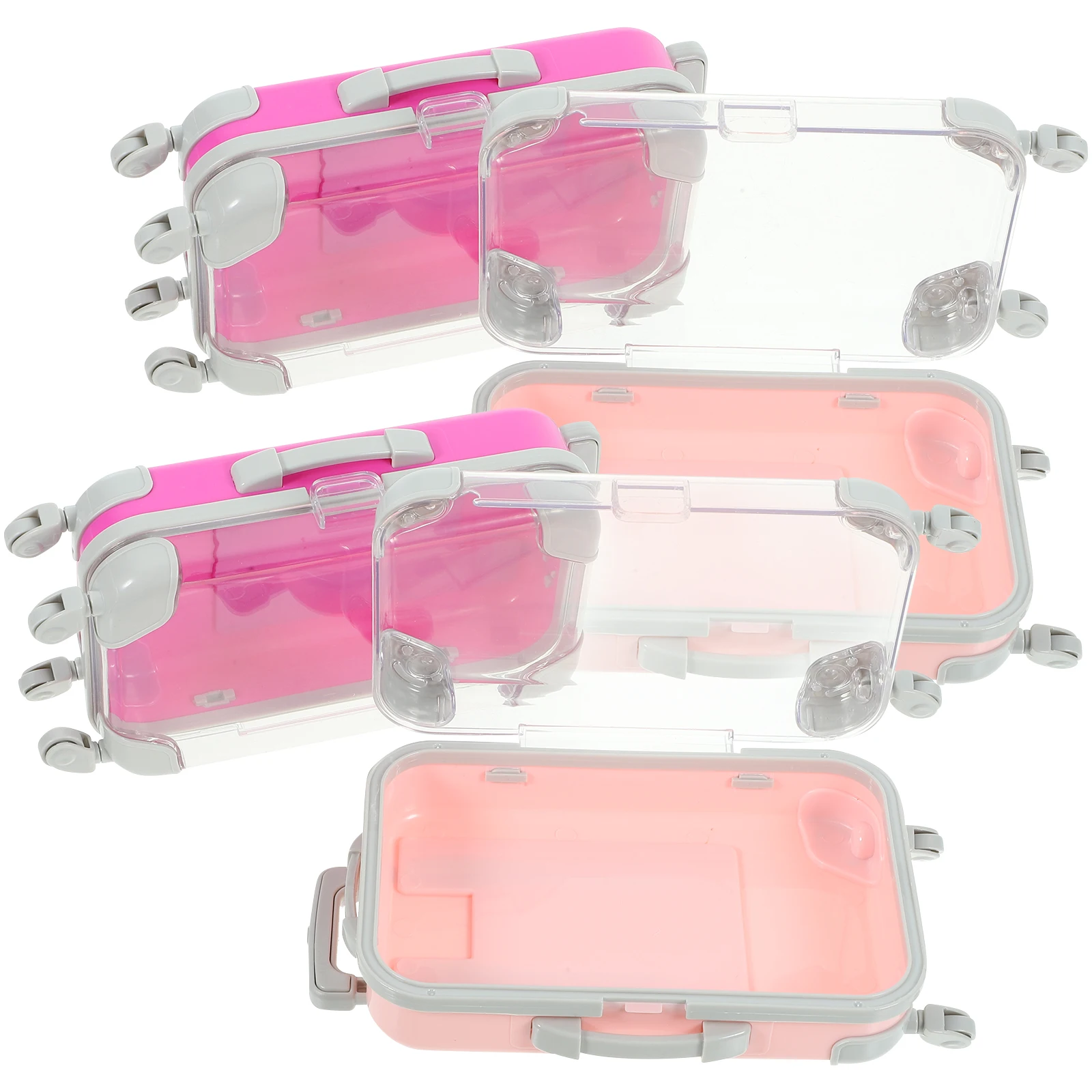 4pcs Mini Eyelash Box Travel Makeup Suitcase Pink Rose Plastic Storage Case for Women Gifts Packaging Bag
4pcs Mini Eyelash Box Travel Makeup Suitcase Pink Rose Plastic Storage Case for Women Gifts Packaging Bag