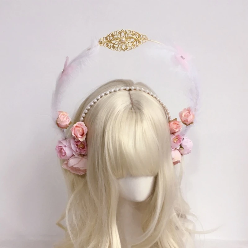 Halloween Party Props Cosplay Double Princess Headband Artificial Pearl Hoop Universal Girls Women Hair Band Dropshipping
Halloween Party Props Cosplay Double Princess Headband Artificial Pearl Hoop Universal Girls Women Hair Band Dropshipping