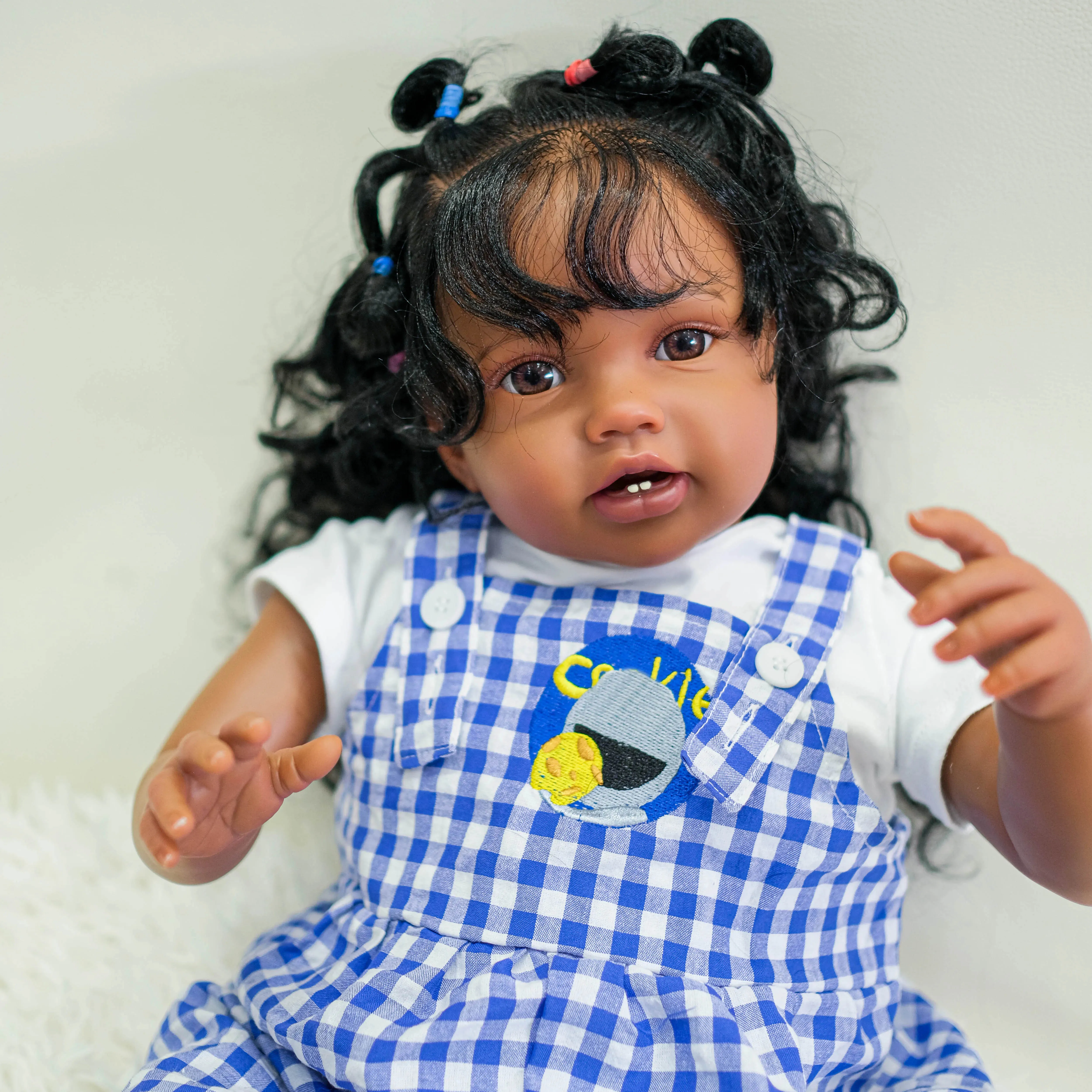 24Inch Lottie Newborn Dark Brown Skin Reborn Toddler Princess Girl lifelike Soft Touch 3D Skin Art Doll
24Inch Lottie Newborn Dark Brown Skin Reborn Toddler Princess Girl lifelike Soft Touch 3D Skin Art Doll