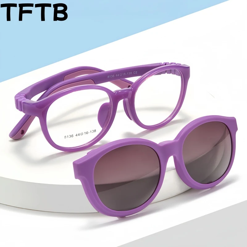 TFTB Small Size Children's Buckle Clip Anti UV Glasses Retro Round Boys and Girls Optical Prescription Eyeglasses Frame 8136ET
TFTB Small Size Children's Buckle Clip Anti UV Glasses Retro Round Boys and Girls Optical Prescription Eyeglasses Frame 8136ET