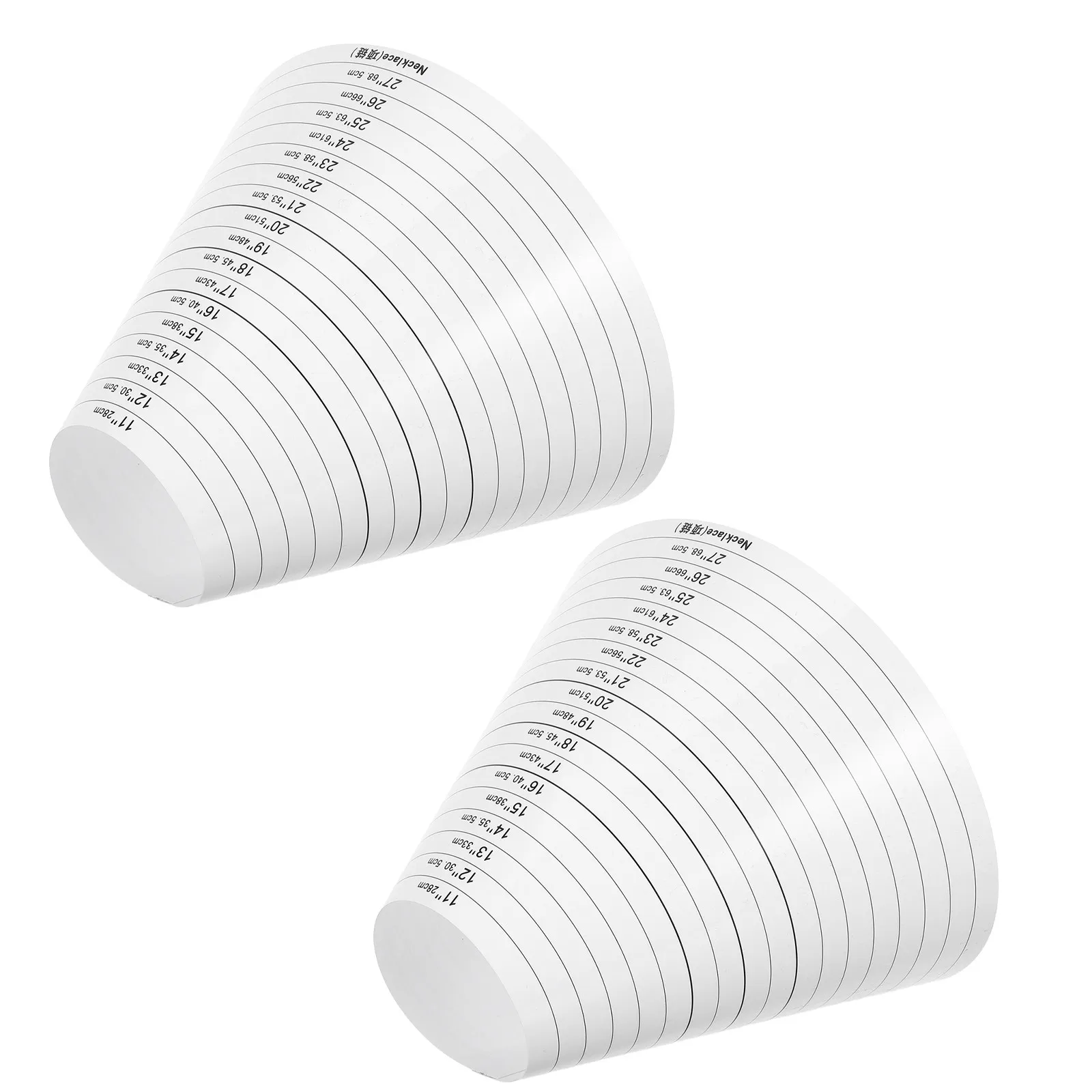 2pcs Necklace Sizer Measuring Tool Bracelet Mandrel And Bracelet Sizer Measuring Tool Plastic Jewelry Sizer Measuring Size Gauge
2pcs Necklace Sizer Measuring Tool Bracelet Mandrel And Bracelet Sizer Measuring Tool Plastic Jewelry Sizer Measuring Size Gauge