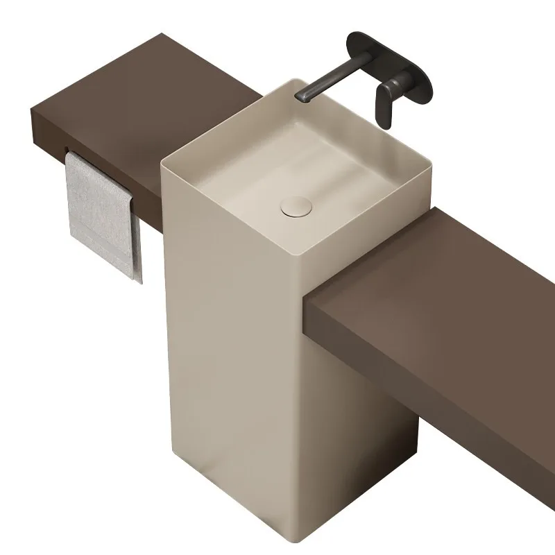 Stainless steel column cut corner countertop wash integrated column type wash hotel wash
Stainless steel column cut corner countertop wash integrated column type wash hotel wash