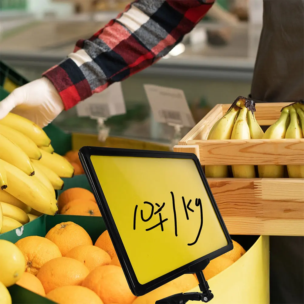 2pcs Price Tag Clips Rotating Pop Rewritable Business Sign Holder Retail Tags Supermarket Store Signs Display Labels
2pcs Price Tag Clips Rotating Pop Rewritable Business Sign Holder Retail Tags Supermarket Store Signs Display Labels