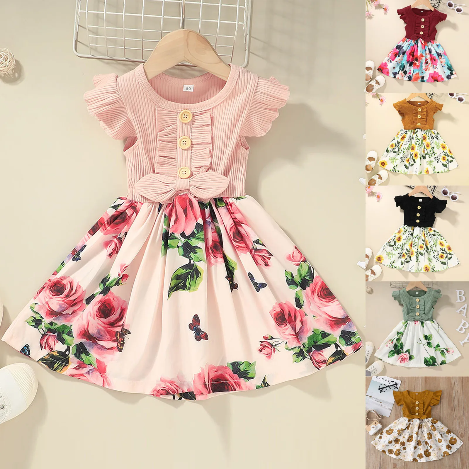 Baby Princess Party Dresses for Girls Flower Elegant Ruffle Sleeve Children Wedding Birthday Evening Gown Toddler Kids Clothes
Baby Princess Party Dresses for Girls Flower Elegant Ruffle Sleeve Children Wedding Birthday Evening Gown Toddler Kids Clothes