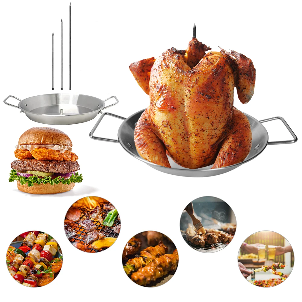 Stand Up Barbecue Skewers with Removable Spikes Stainless Steel Vertical Skewers Roaster for Oven Kebabs BBQ Dishes
Stand Up Barbecue Skewers with Removable Spikes Stainless Steel Vertical Skewers Roaster for Oven Kebabs BBQ Dishes