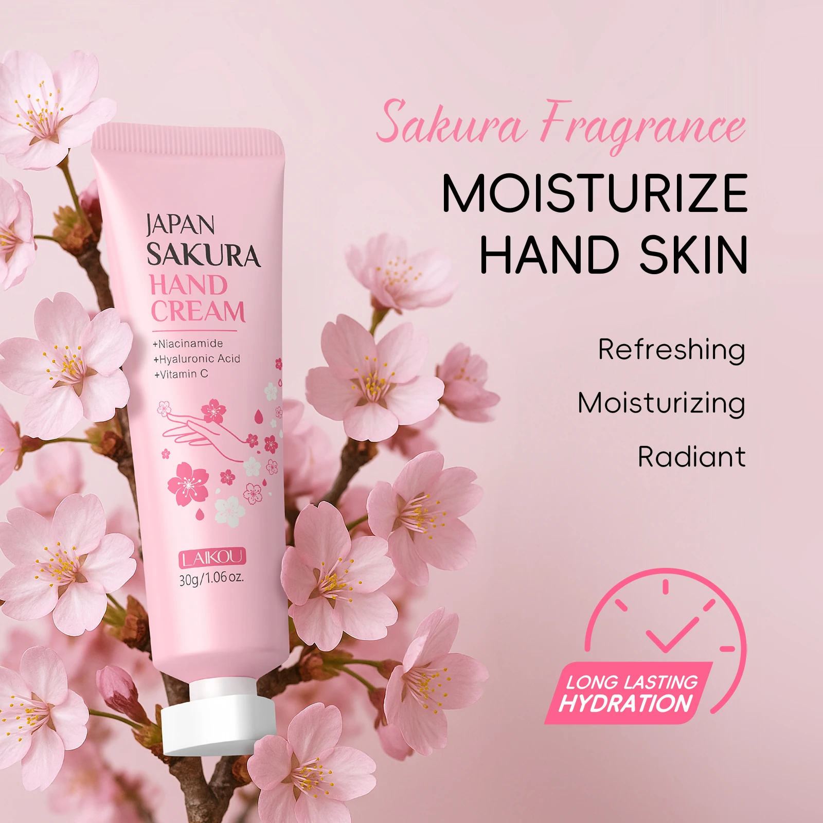 LAIKOU Japan Sakura крем для рук увлажняющий увлажняющий крем для рук разглаживающий сияющий лечение освежающий ароматный бальзам для рук
LAIKOU Japan Sakura крем для рук увлажняющий увлажняющий крем для рук разглаживающий сияющий лечение освежающий ароматный бальзам для рук