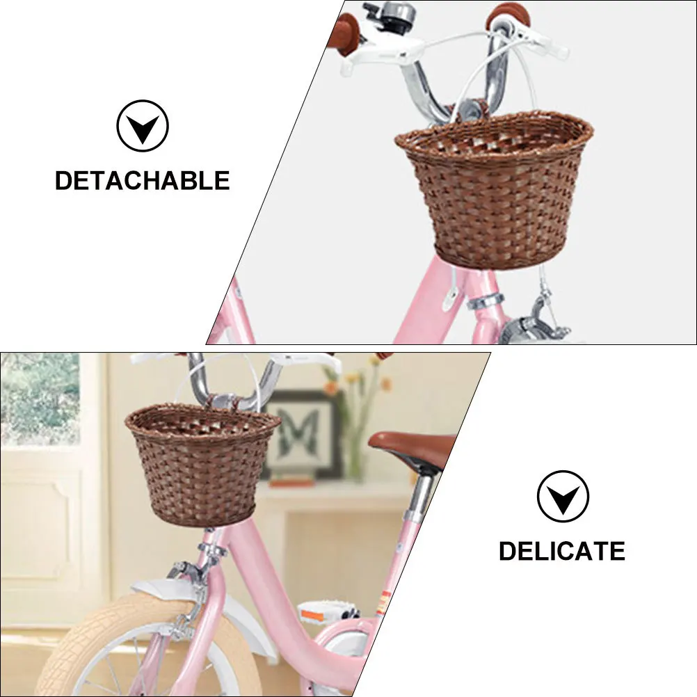 1Set Children's Bike Basket Detachable Front Storage Compact Plastic Frame Weaving Craft Bike Accessory for Scooter Cycling
1Set Children's Bike Basket Detachable Front Storage Compact Plastic Frame Weaving Craft Bike Accessory for Scooter Cycling