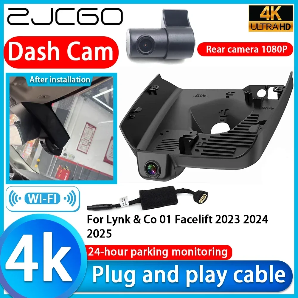 Видеорегистратор ZJCGO 4K UHD Plug and Play, автомобильный видеорегистратор для Lynk & Co 01, Facelift 2023 2024 2025
Видеорегистратор ZJCGO 4K UHD Plug and Play, автомобильный видеорегистратор для Lynk & Co 01, Facelift 2023 2024 2025