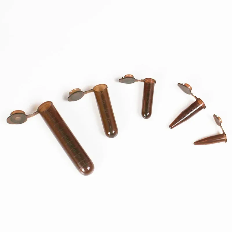 Centrifuge Tube With Lid 0.5/1.5/2/5/10ml Brown PCR Tube Laboratory Centrifugal Tubel Bottom Tip Color EP Tube e
Centrifuge Tube With Lid 0.5/1.5/2/5/10ml Brown PCR Tube Laboratory Centrifugal Tubel Bottom Tip Color EP Tube e