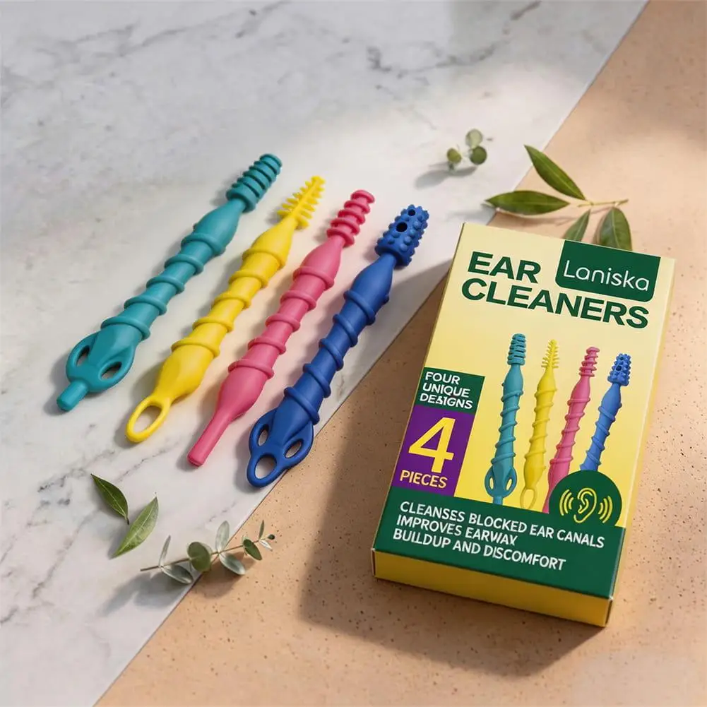 4Pcs Soft Silicone Ear Wax Removal Tools Spiral Ear Cleaner Stick Reusable Ear Care Set With Storage Case Personal Hygiene Tools
4Pcs Soft Silicone Ear Wax Removal Tools Spiral Ear Cleaner Stick Reusable Ear Care Set With Storage Case Personal Hygiene Tools