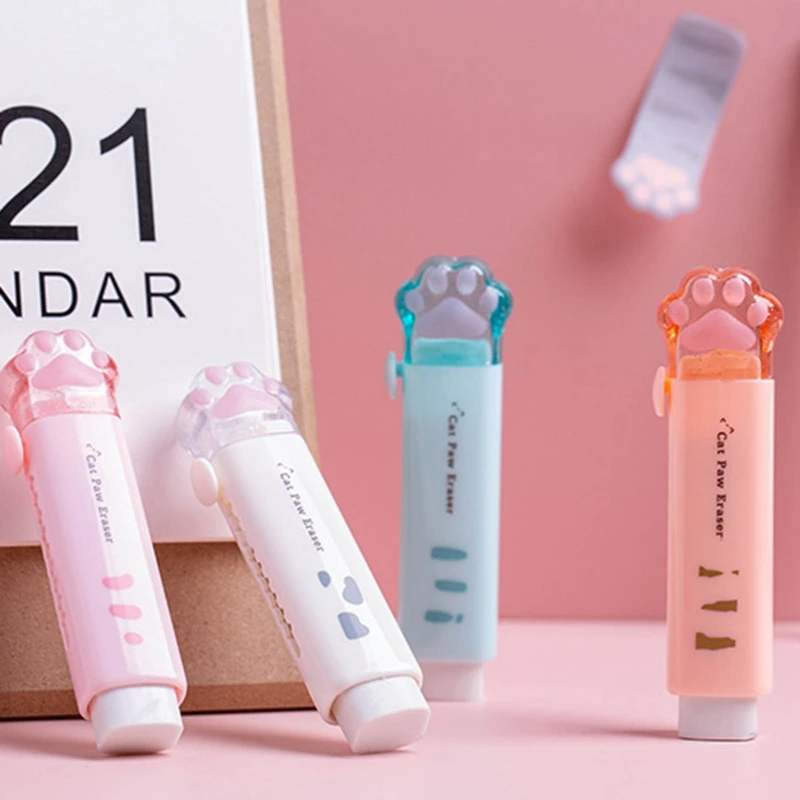Kawaii Push-Pull Design Cat Paw портативный резиновый ластик, милые Ластики для детей, школьные и офисные принадлежности, подарок, канцелярские призы
Kawaii Push-Pull Design Cat Paw портативный резиновый ластик, милые Ластики для детей, школьные и офисные принадлежности, подарок, канцелярские призы