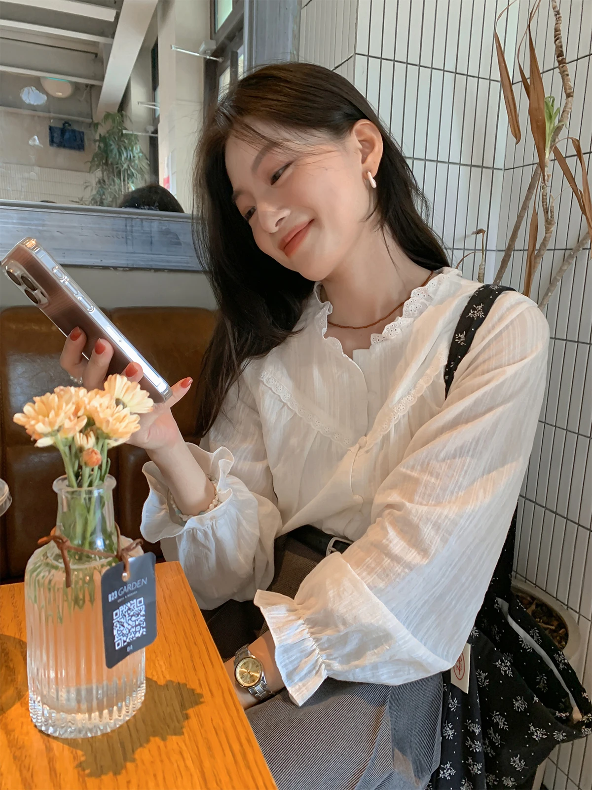 Женская блузка Sisilyon Spring Poem с рюшами на воротнике, из чистого хлопка, с длинными рукавами, в французском стиле, повседневная
Женская блузка Sisilyon Spring Poem с рюшами на воротнике, из чистого хлопка, с длинными рукавами, в французском стиле, повседневная