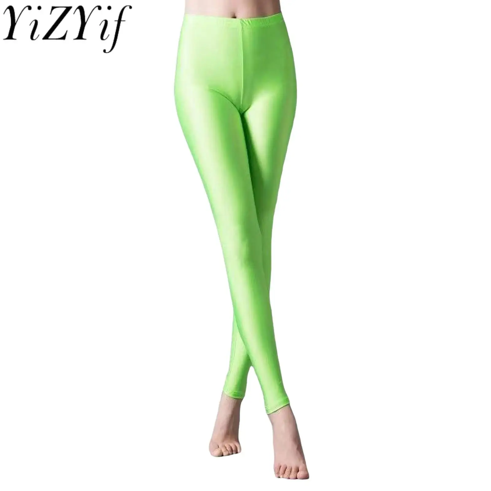 Women Slim Fit Stretchy Leggings Tights Underpants Solid Color High Waist Glossy Leggings for Workout Dance Sport Underwear
Women Slim Fit Stretchy Leggings Tights Underpants Solid Color High Waist Glossy Leggings for Workout Dance Sport Underwear