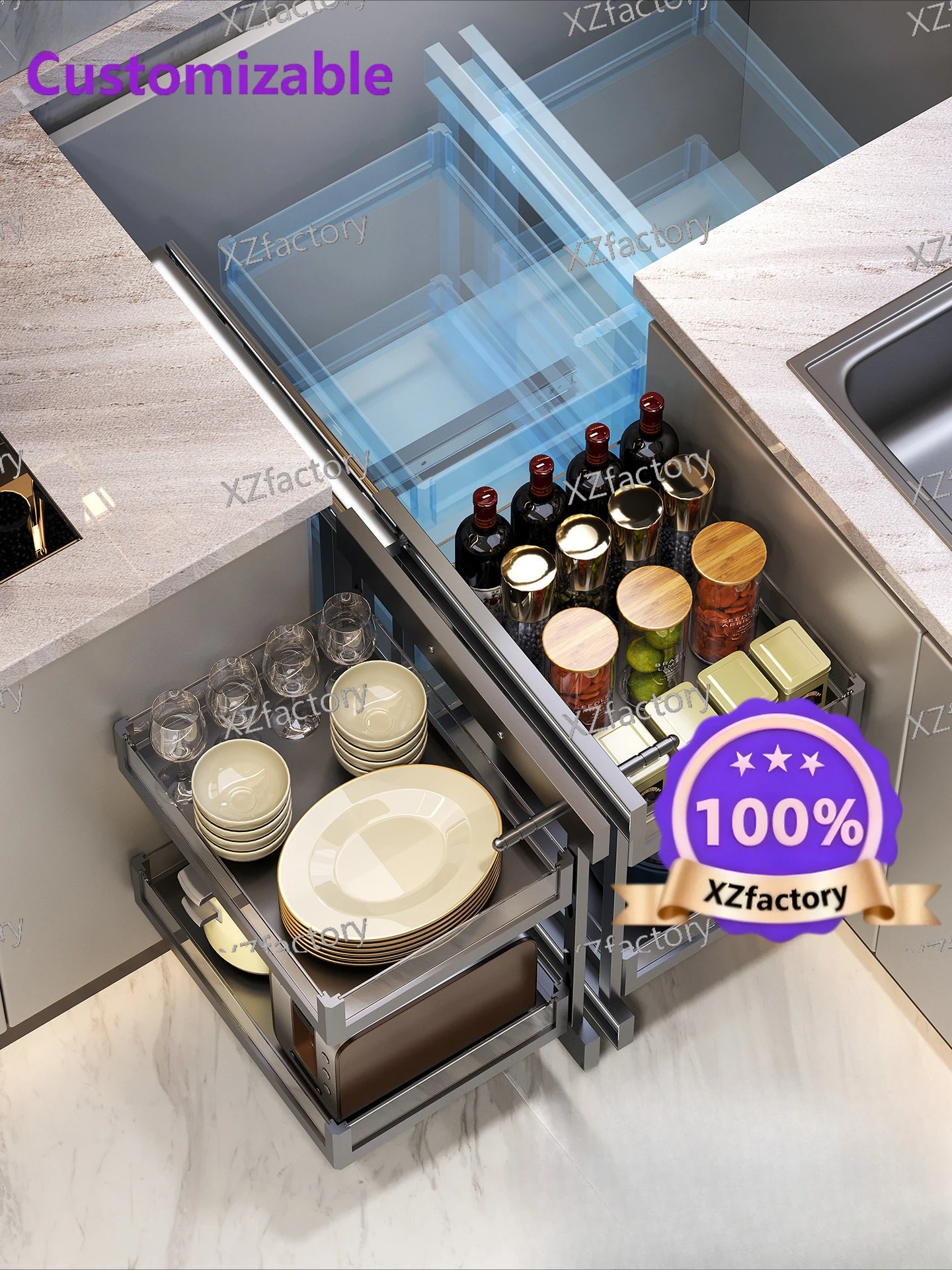 Factory Direct 2026 Top Rated Corner Pull Basket Little Monster Kitchen Cabinets Space Aluminum
Factory Direct 2026 Top Rated Corner Pull Basket Little Monster Kitchen Cabinets Space Aluminum