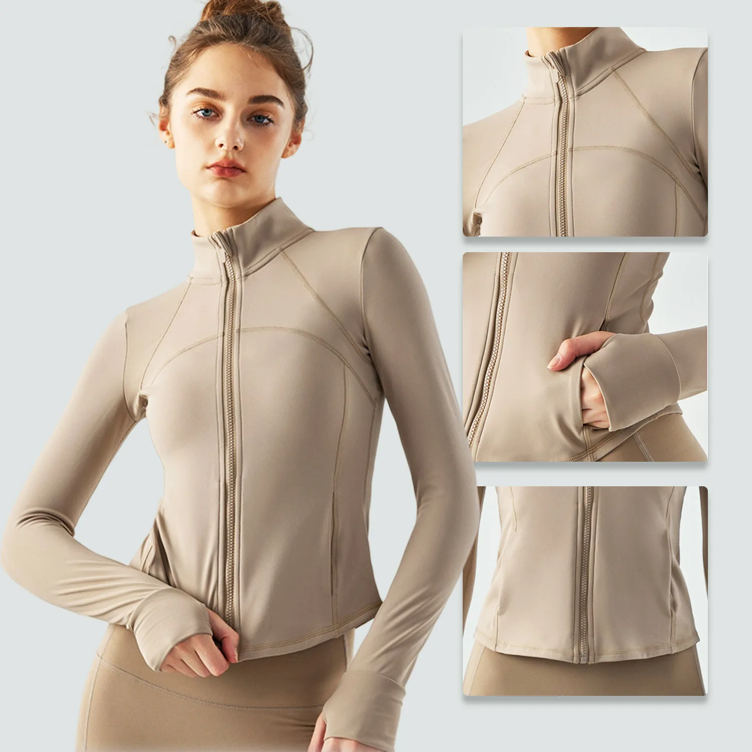 Slimming Sports Jacket for Women, Long-sleeved Fitness Top, Open-fronted, Breathable Yoga Wear for Autumn and Winter
Slimming Sports Jacket for Women, Long-sleeved Fitness Top, Open-fronted, Breathable Yoga Wear for Autumn and Winter