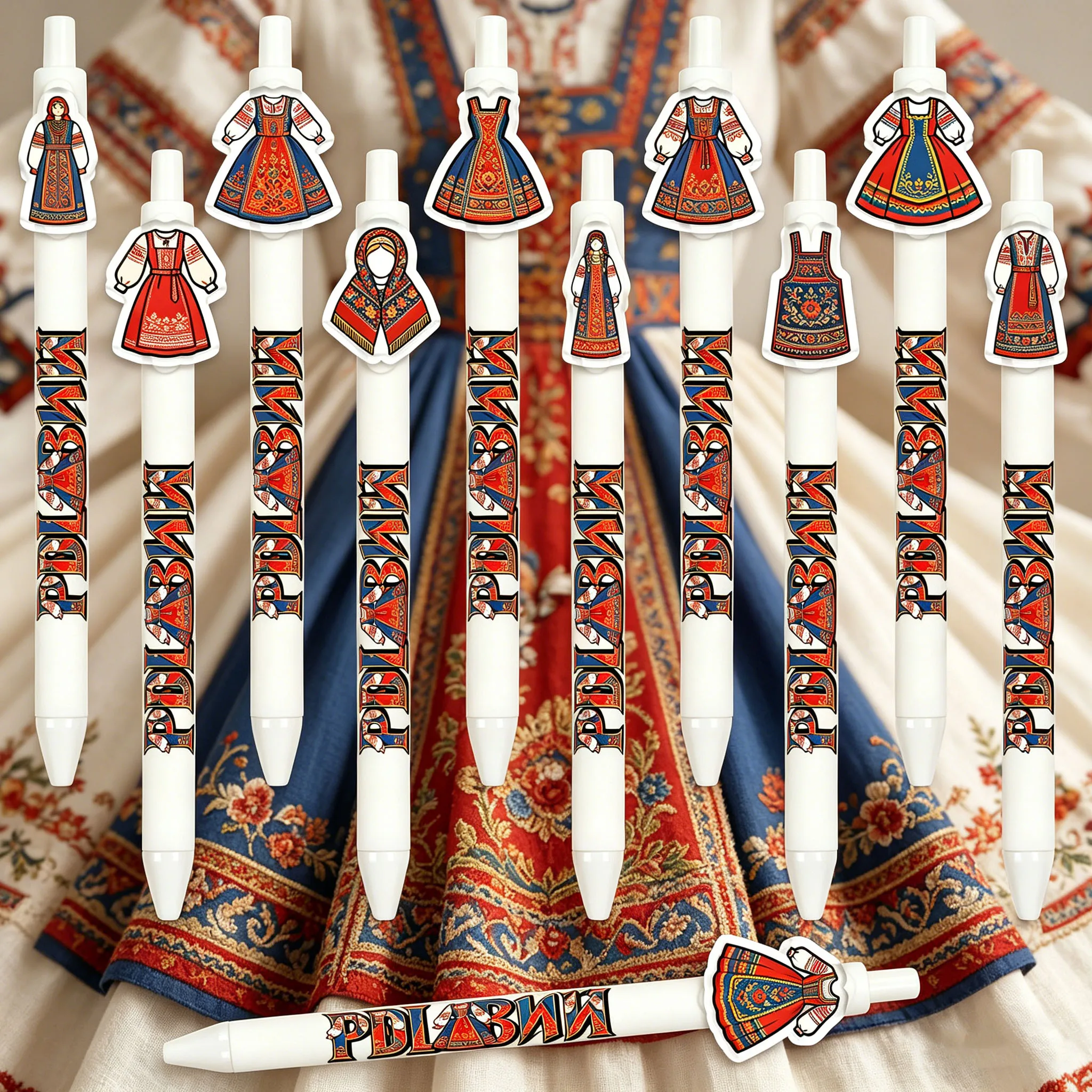 11pcs/17pcs Saravan Long Dress Pattern Ballpoint Pen Learning Office Gift Pen
11pcs/17pcs Saravan Long Dress Pattern Ballpoint Pen Learning Office Gift Pen