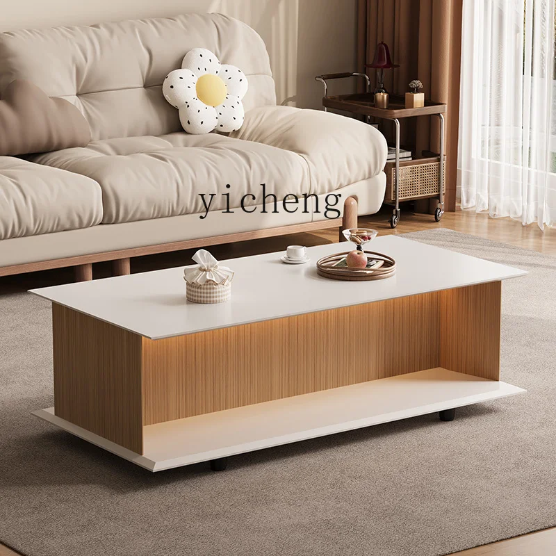 TWR light luxury high-grade wood grain board long coffee table combination simple square coffee table long strip
TWR light luxury high-grade wood grain board long coffee table combination simple square coffee table long strip