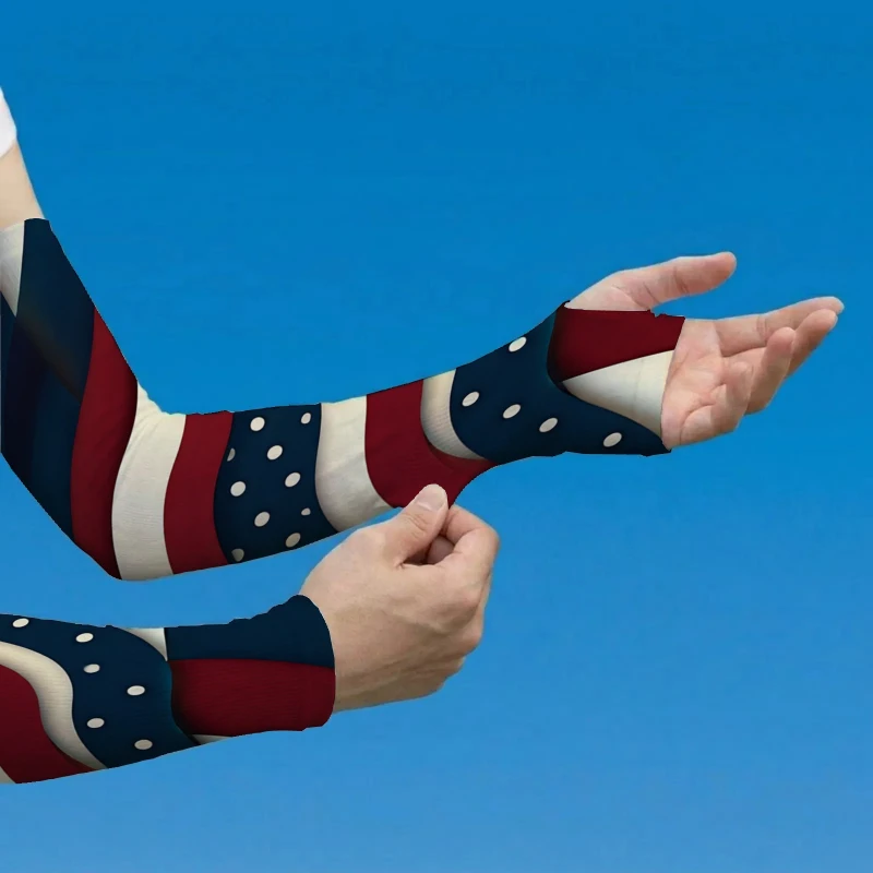 1Pair Unisex Ice Sleeve Arm Cover American Flag Wave Pattern Red White Blue Tricolor Design American Flag Pattern
1Pair Unisex Ice Sleeve Arm Cover American Flag Wave Pattern Red White Blue Tricolor Design American Flag Pattern
