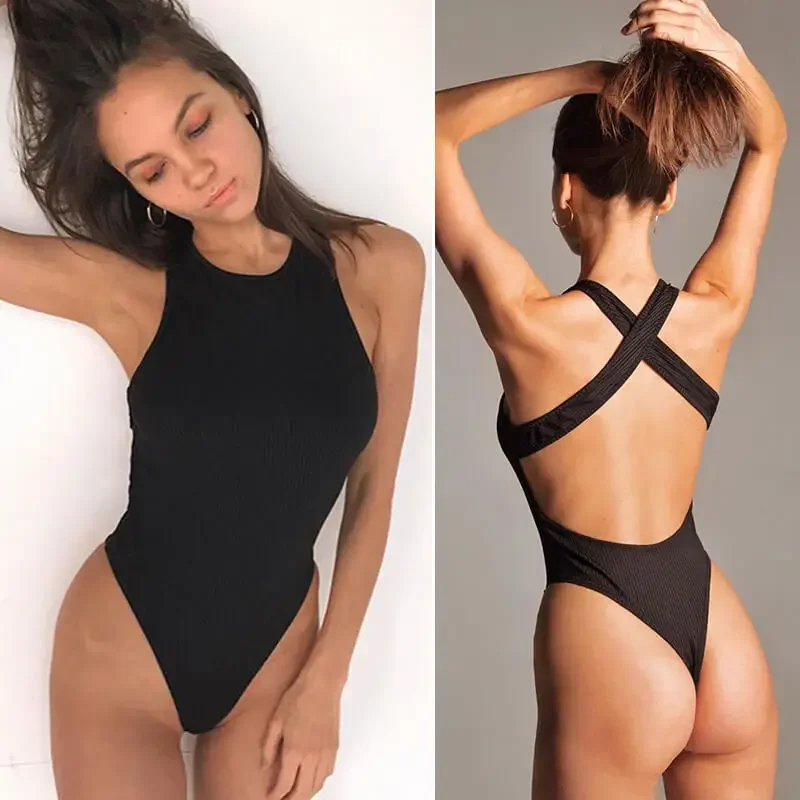 Back Cross Knit Bodycon Women Bodysuit O Neck Summer Spring Clothes Ribbed Black White Blackless Slim Sexy Body Tops
Back Cross Knit Bodycon Women Bodysuit O Neck Summer Spring Clothes Ribbed Black White Blackless Slim Sexy Body Tops