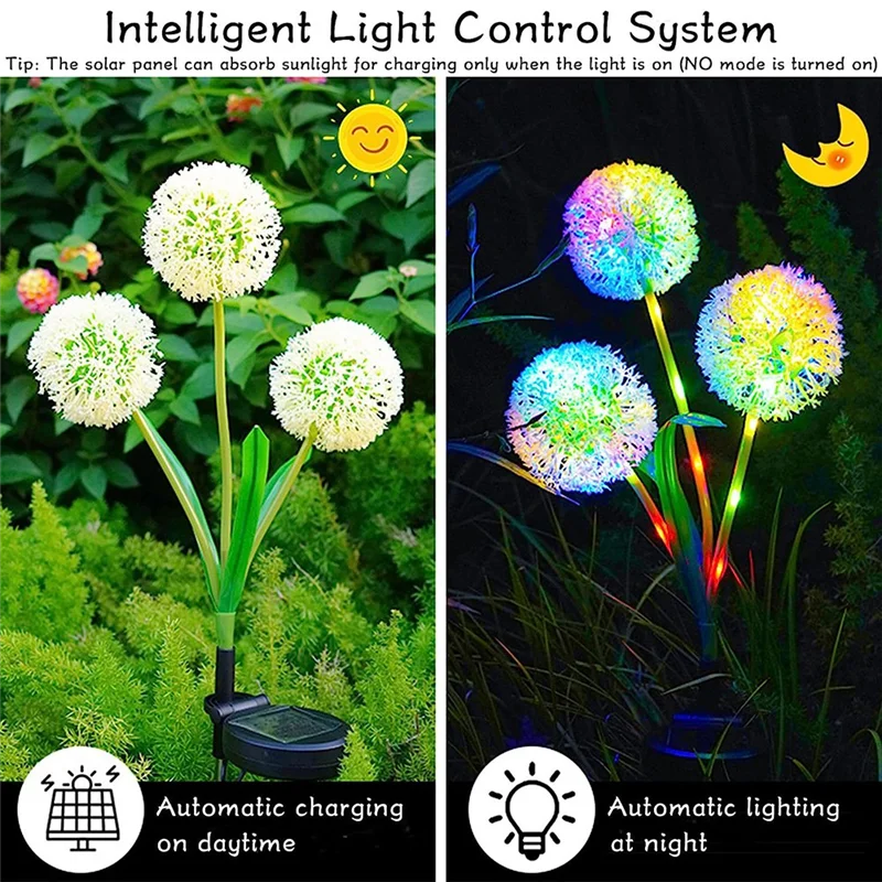 Solar Dandelions Flower Lantern Simulation Onion Ball Lamp Courtyard Garden Decorations Atmosphere Lamp Flower Lamp-B51B
Solar Dandelions Flower Lantern Simulation Onion Ball Lamp Courtyard Garden Decorations Atmosphere Lamp Flower Lamp-B51B