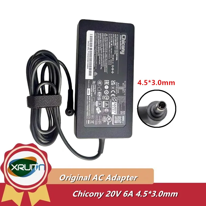 Original A17-120P2A AC Adapter 20V 6A A12A055P Charger for GF63 THIN 10SC 11SC 11UC MS-16R5 10SC-017XES 11UC-285CA Laptop 4.5mm
Original A17-120P2A AC Adapter 20V 6A A12A055P Charger for GF63 THIN 10SC 11SC 11UC MS-16R5 10SC-017XES 11UC-285CA Laptop 4.5mm