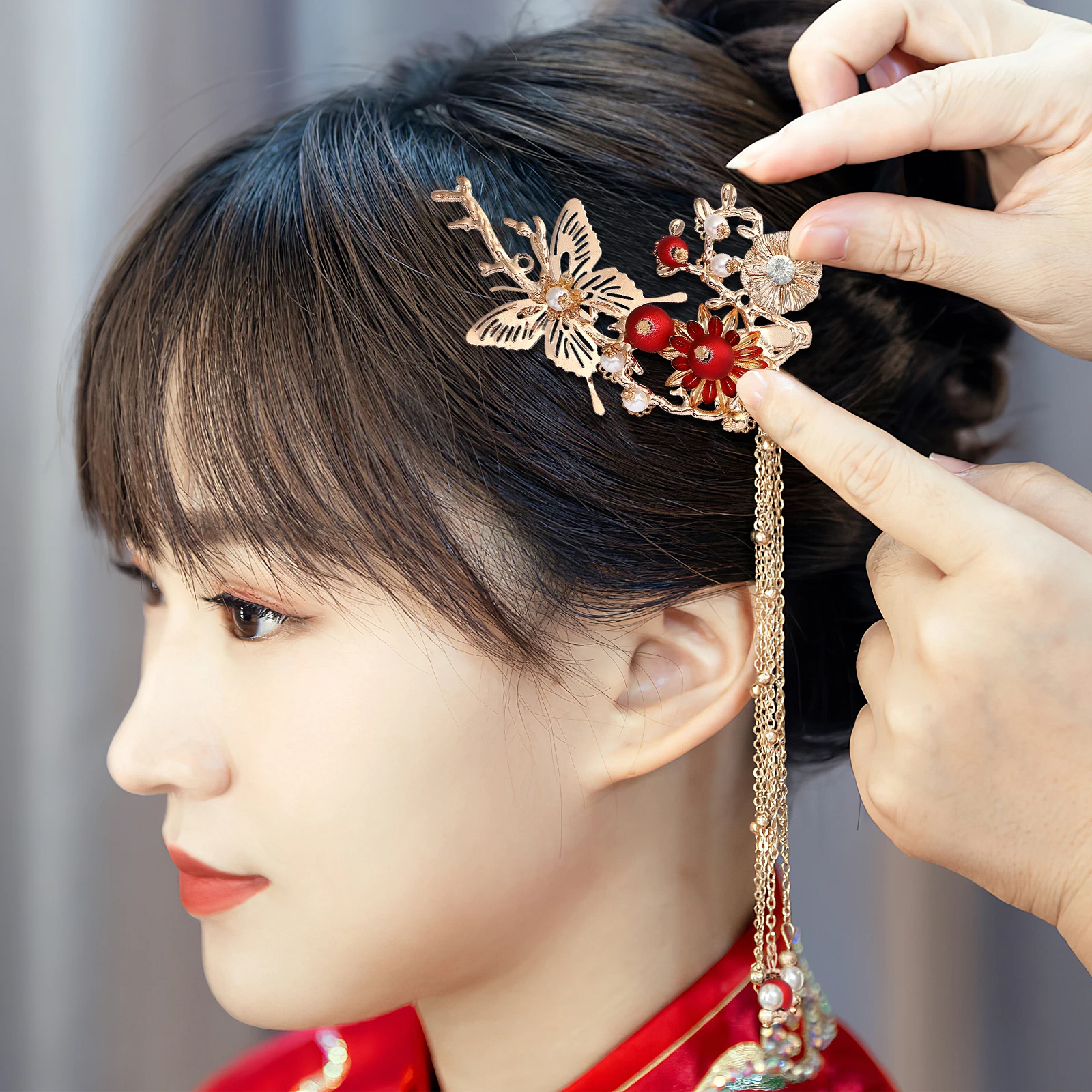 Vintage Hairpin Floral Accessories Girls Decorations Wedding Barrette Bridal Bride Elegant Stylish Pure Charm
Vintage Hairpin Floral Accessories Girls Decorations Wedding Barrette Bridal Bride Elegant Stylish Pure Charm