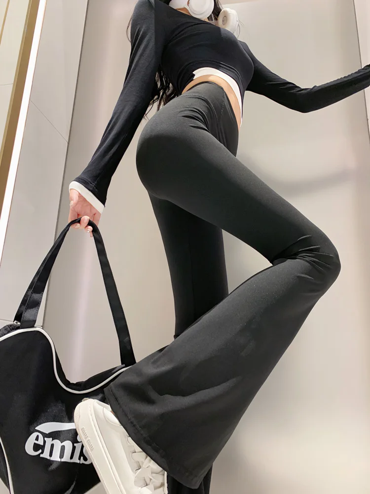 High Waist High Elastic ark Skin Yoga Pants Women's Spring Slimming Versatile Micro Flared Casual Long Trousers
High Waist High Elastic ark Skin Yoga Pants Women's Spring Slimming Versatile Micro Flared Casual Long Trousers