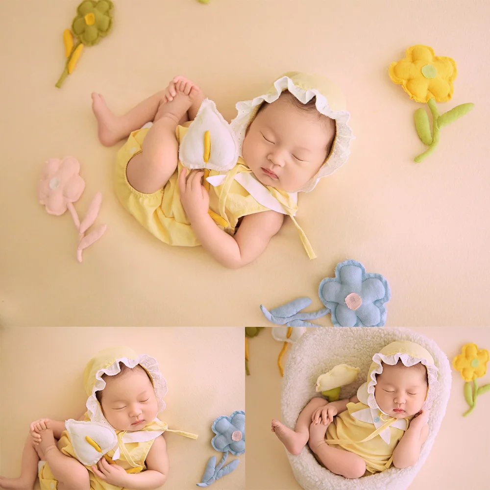 Newborn Photography Props Baby Girl Romper+bonnet Set Colorful Handmade Flower&bird Props Creative Theme for Baby Growth Record
Newborn Photography Props Baby Girl Romper+bonnet Set Colorful Handmade Flower&bird Props Creative Theme for Baby Growth Record