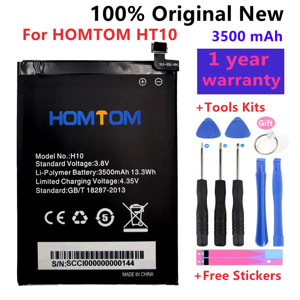 100% Original New For Homtom HT10 Battery 3500 mAh For HOMTOM HT10 Smart Phone Batteria +Free Tools
100% Original New For Homtom HT10 Battery 3500 mAh For HOMTOM HT10 Smart Phone Batteria +Free Tools